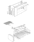Схема №5 DEFV908R с изображением Корпусная деталь для плиты (духовки) DELONGHI 4419S1EM102