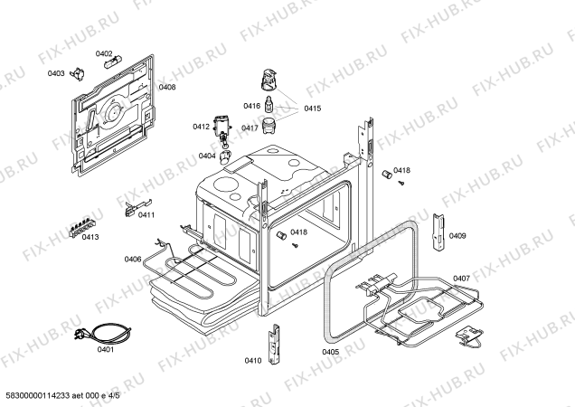 Схема №5 HSV443050N с изображением Панель управления для плиты (духовки) Bosch 00447229