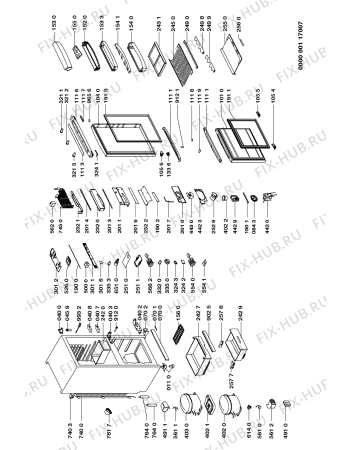 Схема №1 ARL 484/G с изображением Заглушка для холодильника Whirlpool 481946288171