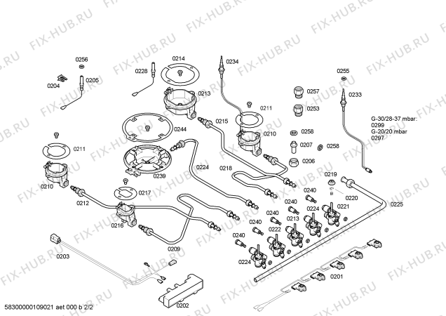 Взрыв-схема плиты (духовки) Bosch PCL785FIT Bosch - Схема узла 02