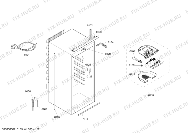 Схема №1 KI18RE50 с изображением Поднос для холодильной камеры Siemens 00740891