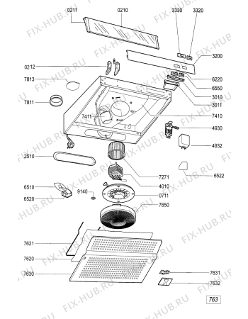 Схема №1 AKS 621 IX с изображением Микропереключатель для вентиляции Whirlpool 481927618399
