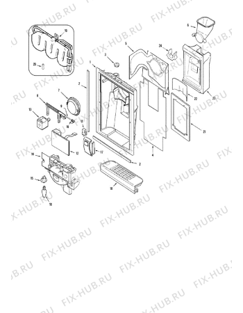 Схема №8 GC2227GEH1 (F092687) с изображением Блок управления для стиралки Indesit C00314346