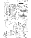 Схема №1 ADG 674 FD с изображением Обшивка для электропосудомоечной машины Whirlpool 480140102947