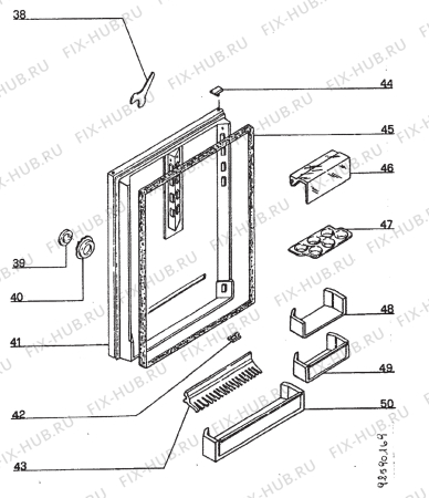 Взрыв-схема холодильника Electrolux ER1731U - Схема узла Section 2