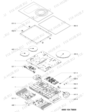 Схема №1 ACM 846/GK с изображением Втулка для плиты (духовки) Whirlpool 481010532296
