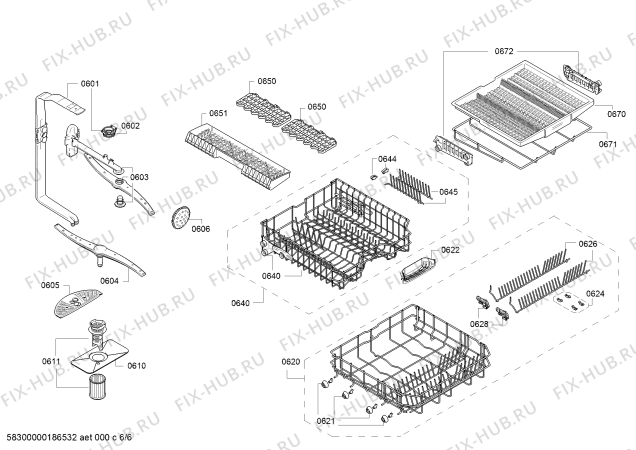 Схема №3 3VS570IP с изображением Панель управления для посудомоечной машины Bosch 00746288
