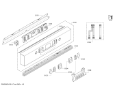 Схема №3 SMI86M35DE с изображением Передняя панель для посудомойки Bosch 00568420