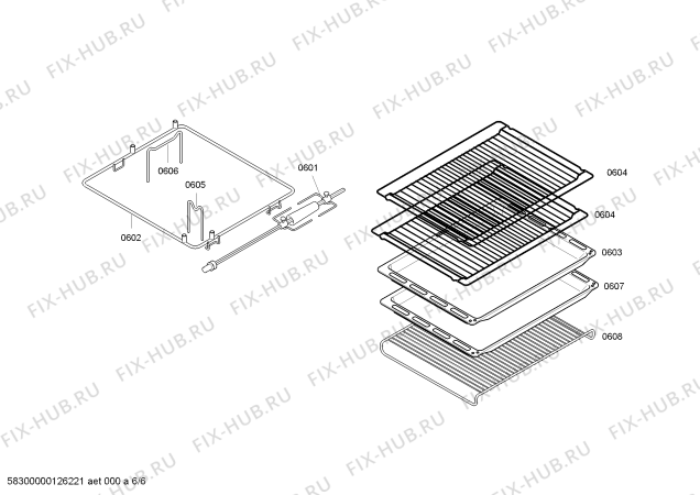 Схема №4 B1554A0 MEGA 4554A с изображением Кнопка для духового шкафа Bosch 00424463