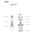Схема №1 HB150F30/3P0 с изображением Ручка регулировки для электромиксера Tefal FS-9100011042