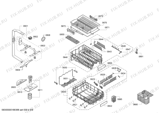 Схема №3 SPV39E00TI с изображением Силовой модуль запрограммированный для посудомойки Bosch 12017299