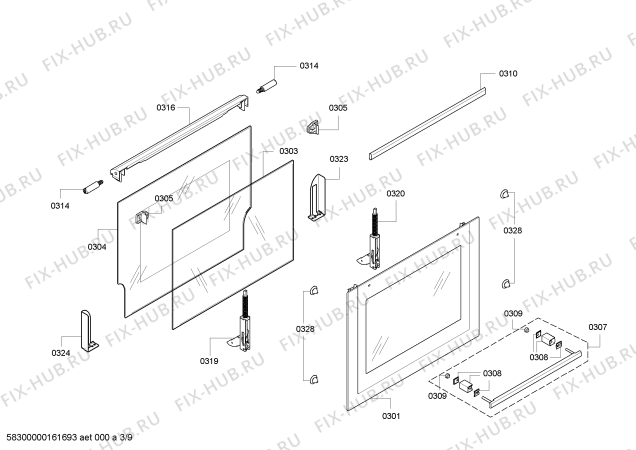 Взрыв-схема плиты (духовки) Bosch HBM56B551B - Схема узла 04