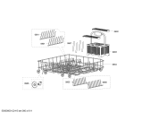 Схема №5 SM67M350CH с изображением Корзина для посуды для посудомоечной машины Siemens 00478329