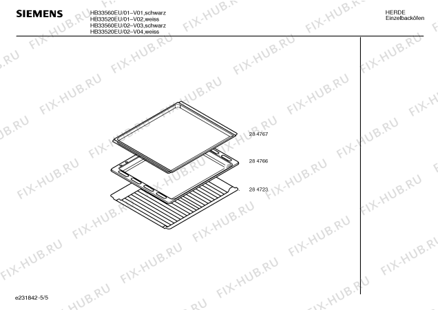Схема №4 HB33560EU с изображением Инструкция по эксплуатации для духового шкафа Siemens 00517608