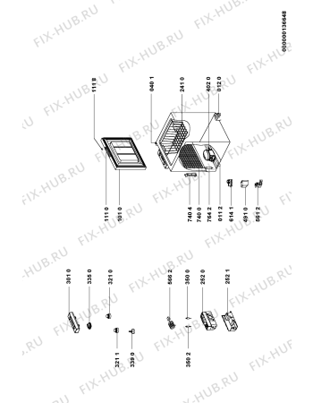 Схема №1 PL105D с изображением Дверь для холодильника Whirlpool 481241618359