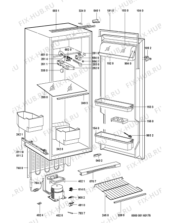 Схема №1 A240A с изображением Криостат для холодильной камеры Whirlpool 481228238186