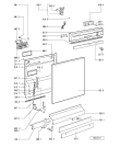 Схема №2 ADP 351/S с изображением Обшивка для электропосудомоечной машины Whirlpool 481245370957
