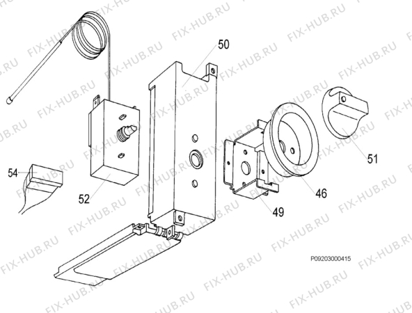 Взрыв-схема холодильника Zanussi ZCF100 - Схема узла Electrical equipment 268