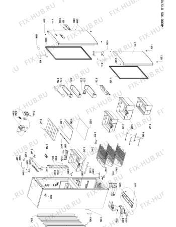 Схема №1 KGE PLATINUM 4 A++ I с изображением Сенсорная панель для холодильника Whirlpool 481010469047