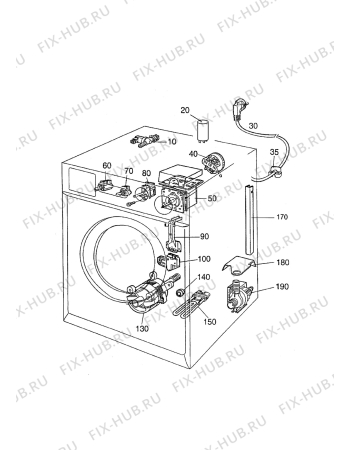 Взрыв-схема стиральной машины Zanussi FCS720C - Схема узла W30 Electrical details E
