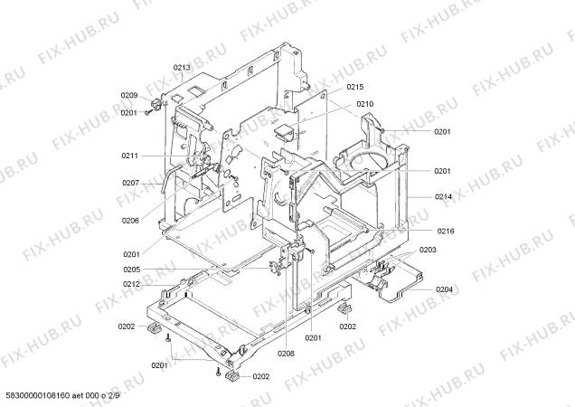 Схема №6 TK68001CH Surpresso S60 с изображением Силовой модуль для электрокофемашины Bosch 00492400