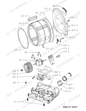 Схема №1 TRA 4777 с изображением Микромодуль для электросушки Whirlpool 481221470568