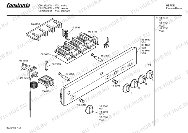Схема №3 CH12790 с изображением Инструкция по эксплуатации для духового шкафа Bosch 00528211