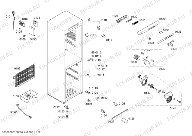 Схема №3 KKV23140TI с изображением Дверь для холодильника Bosch 00242274
