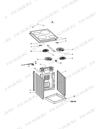 Схема №3 ACMK 6030/WH с изображением Обшивка для электропечи Whirlpool 482000092127