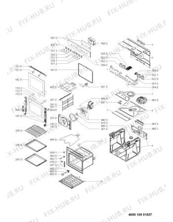 Схема №1 PCCI 502161 A с изображением Обшивка для электропечи Whirlpool 481010441228