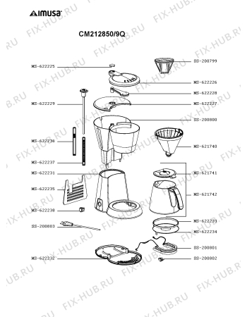 Схема №1 CM212850/9Q с изображением Электропитание для кофеварки (кофемашины) Seb SS-200803