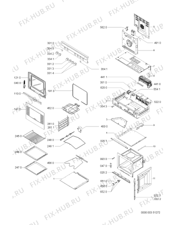 Схема №1 AKZ 307 NB с изображением Панель для духового шкафа Whirlpool 481245318977