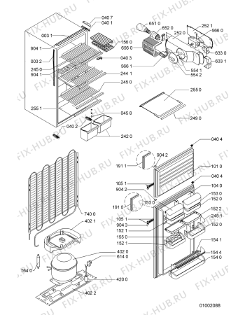 Схема №1 GKI 6010/B с изображением Преобразователь для холодильной камеры Whirlpool 481212108238