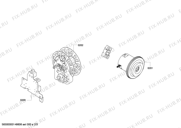 Взрыв-схема пылесоса Bosch BSGL32030 BOSCH GL-30 hepa 2000W - Схема узла 02