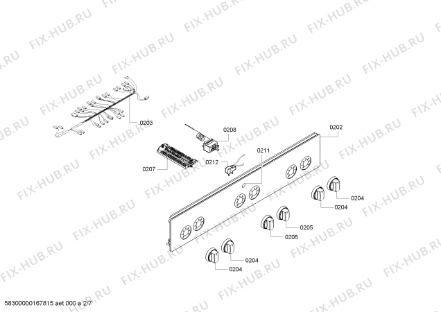 Схема №3 HR525213T с изображением Ручка выбора температуры для плиты (духовки) Siemens 00627769