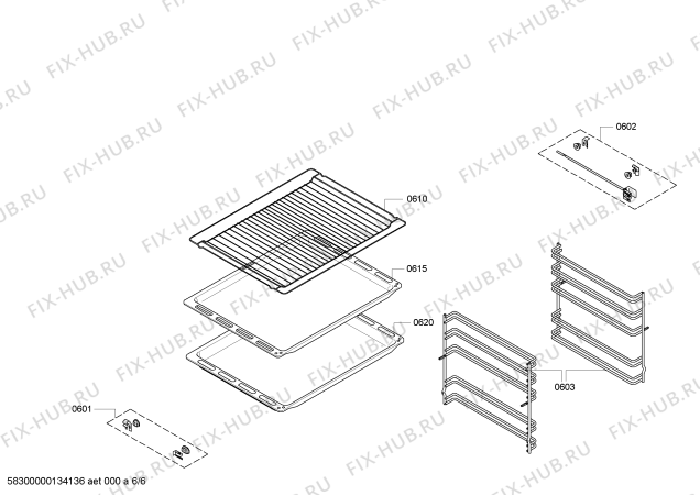 Схема №4 HBA78B720 с изображением Панель управления для плиты (духовки) Bosch 00671105