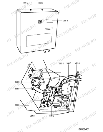 Схема №1 CS 3001 с изображением Блок управления для стиралки Whirlpool 481990800529