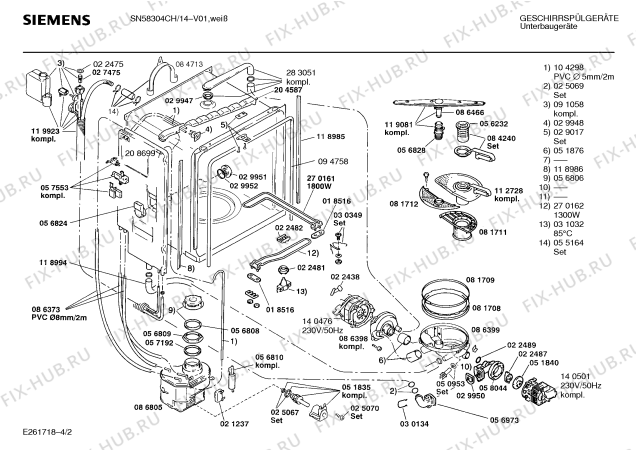 Схема №3 SN58304CH с изображением Панель для посудомоечной машины Siemens 00282999