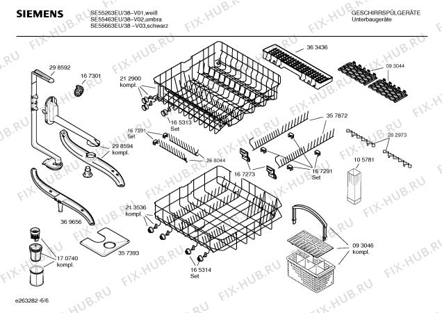 Схема №5 SE55663EU с изображением Вкладыш в панель для посудомойки Siemens 00362302