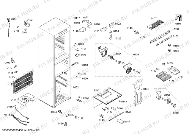 Схема №2 KK25F4620W с изображением Крышка для холодильника Siemens 00626812