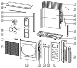 Схема №1 KASM4INV (297520, ACS36OUTM4INV) с изображением Электромотор внутреннего блока для климатотехники Gorenje 309016