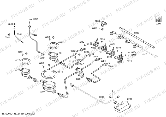 Схема №1 T21S31N0NL ENC. T21S31N0NL NE60R 4G с изображением Варочная панель для плиты (духовки) Bosch 00684821