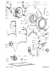 Схема №2 708 WT/WT с изображением Проводка для стиралки Whirlpool 481232178244