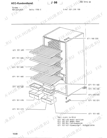 Взрыв-схема холодильника Aeg 621334108 F - Схема узла Section2