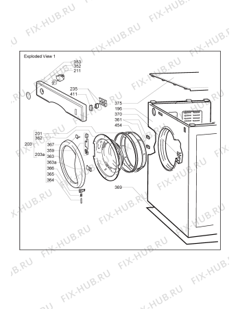 Схема №3 AWG 367 с изображением Уплотнение для сушильной машины Whirlpool 481246668821