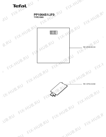 Схема №1 PP1064S1/JF0 с изображением Весы для кухонных электровесов Tefal TS-07014210