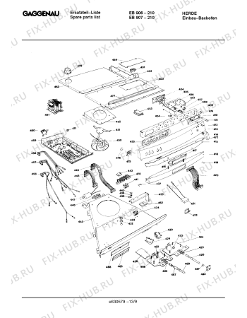 Схема №8 EB906210 с изображением Шарнир для плиты (духовки) Bosch 00165794