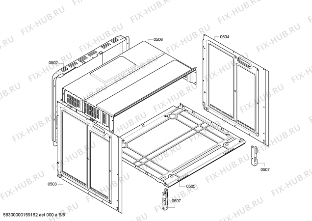Схема №3 HBN331W0Q с изображением Панель управления для духового шкафа Bosch 00673231