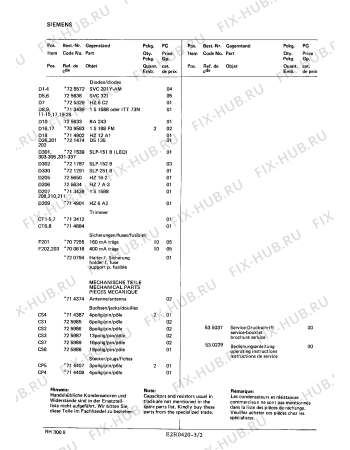 Взрыв-схема аудиотехники Siemens RH3006 - Схема узла 02