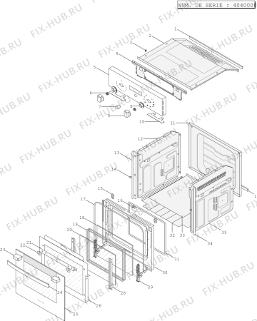 Схема №2 FP6561 (F031551) с изображением Всякое для плиты (духовки) Indesit C00119582